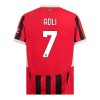 Maillot de Supporter AC Milan Adli 7 Domicile 2024-25 Pour Enfant